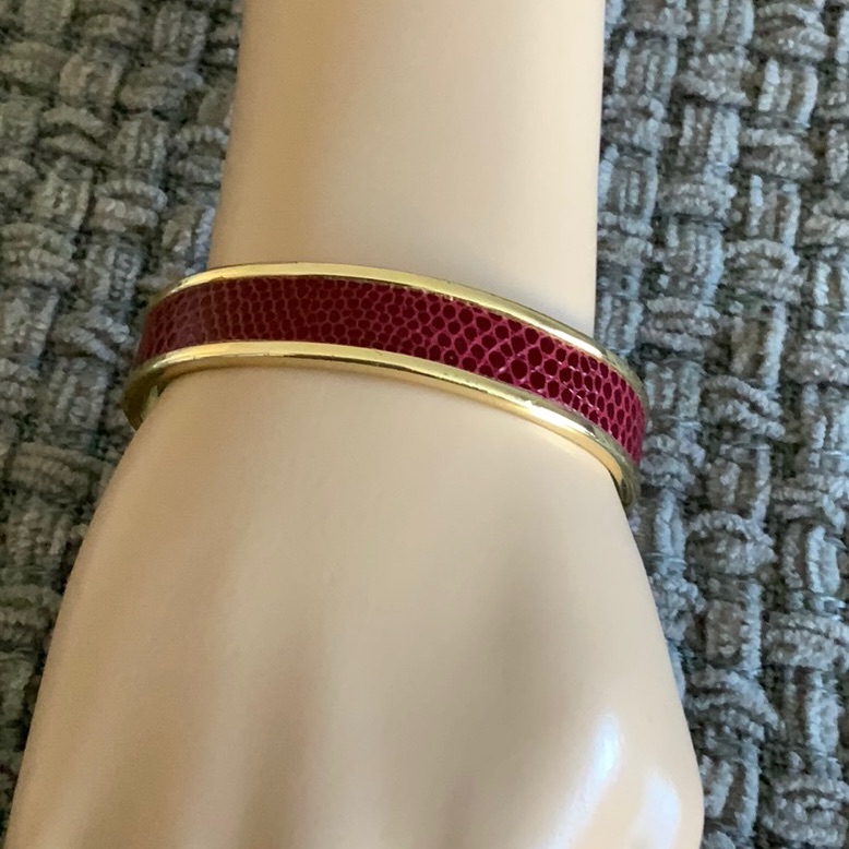 Leather Solid Open Bangle